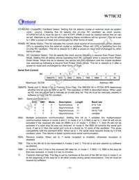 W77IC32A25PL Datasheet Page 16