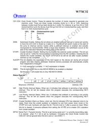 W77IC32A25PL Datasheet Page 21