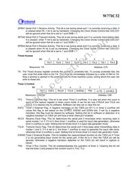 W77IC32A25PL Datasheet Page 22