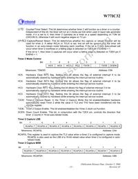 W77IC32A25PL Datasheet Page 23