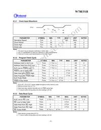 W78E051B40PL Datasheet Page 16