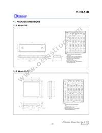 W78E051B40PL Datasheet Page 23