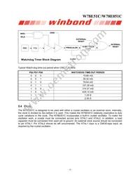 W78E051C40PL Datasheet Page 8
