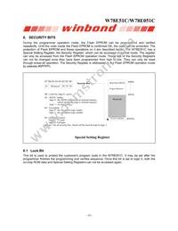 W78E051C40PL Datasheet Page 10