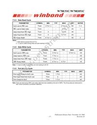 W78E051C40PL Datasheet Page 15