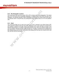 W78E051DDG Datasheet Page 17