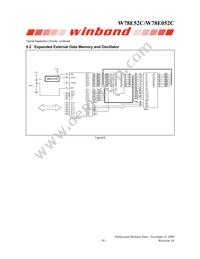 W78E052C40PL Datasheet Page 19