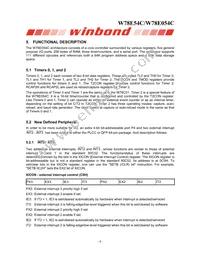 W78E054C40PL Datasheet Page 6