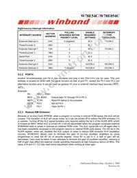 W78E054C40PL Datasheet Page 7