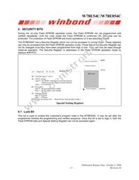W78E054C40PL Datasheet Page 11
