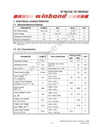 W78E054C40PL Datasheet Page 13