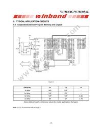 W78E054C40PL Datasheet Page 20