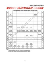 W78E058B40PL Datasheet Page 8