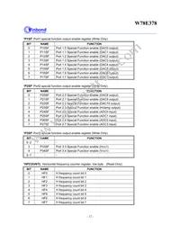 W78E378 Datasheet Page 12