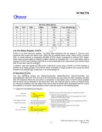 W78E378 Datasheet Page 21