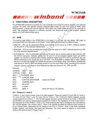 W78E516B40PL Datasheet Page 6