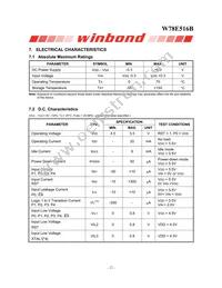 W78E516B40PL Datasheet Page 22