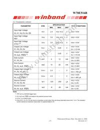 W78E516B40PL Datasheet Page 23