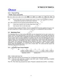W78I052A24PL Datasheet Page 8