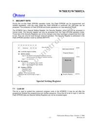 W78I052A24PL Datasheet Page 13