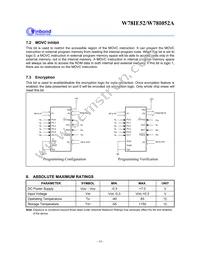 W78I052A24PL Datasheet Page 14