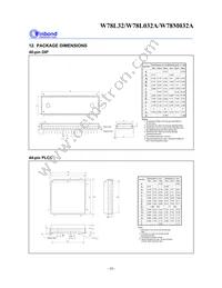 W78L032A24FL Datasheet Page 16