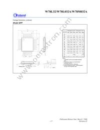 W78L032A24FL Datasheet Page 17