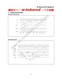 W78L051A24PL Datasheet Page 18