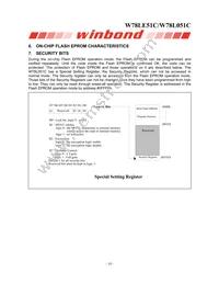 W78L051C24PL Datasheet Page 10