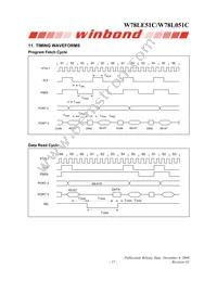 W78L051C24PL Datasheet Page 17