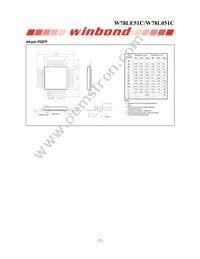 W78L051C24PL Datasheet Page 22