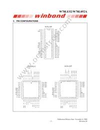 W78L052A24PL Datasheet Page 3