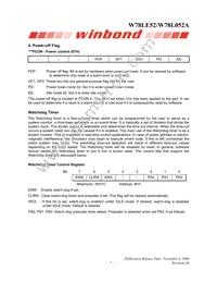 W78L052A24PL Datasheet Page 7