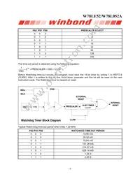 W78L052A24PL Datasheet Page 8