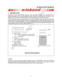 W78L052A24PL Datasheet Page 12