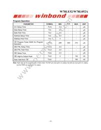 W78L052A24PL Datasheet Page 18