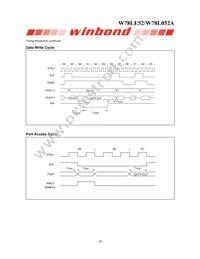 W78L052A24PL Datasheet Page 20