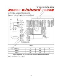 W78L052A24PL Datasheet Page 22
