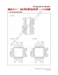 W78L052C24PL Datasheet Page 3