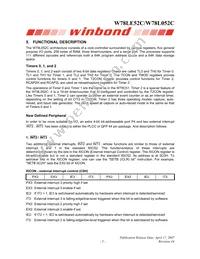 W78L052C24PL Datasheet Page 5