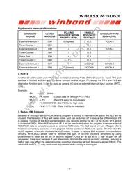 W78L052C24PL Datasheet Page 6