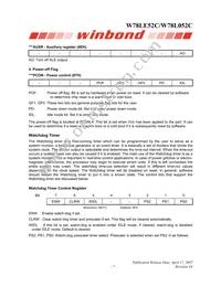 W78L052C24PL Datasheet Page 7