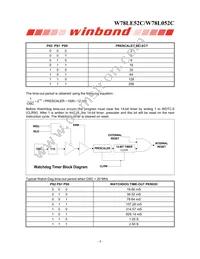 W78L052C24PL Datasheet Page 8