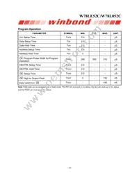 W78L052C24PL Datasheet Page 16