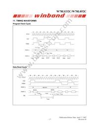 W78L052C24PL Datasheet Page 17