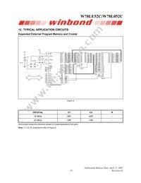 W78L052C24PL Datasheet Page 19