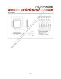 W78L052C24PL Datasheet Page 22