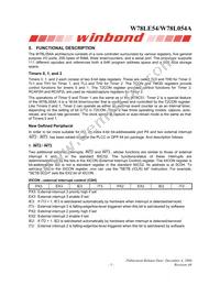 W78L054A24PL Datasheet Page 5