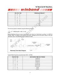 W78L054A24PL Datasheet Page 8