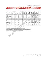 W78L054A24PL Datasheet Page 11